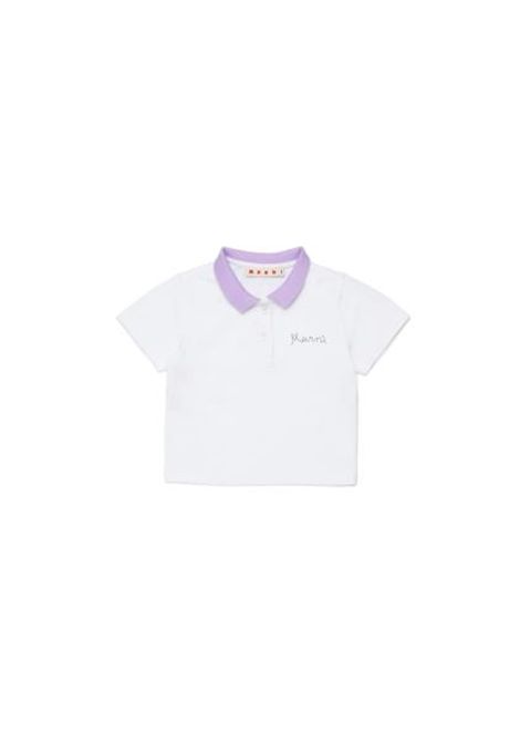 Polo con ricamo MARNI KIDS | M01611 M00SG0M100